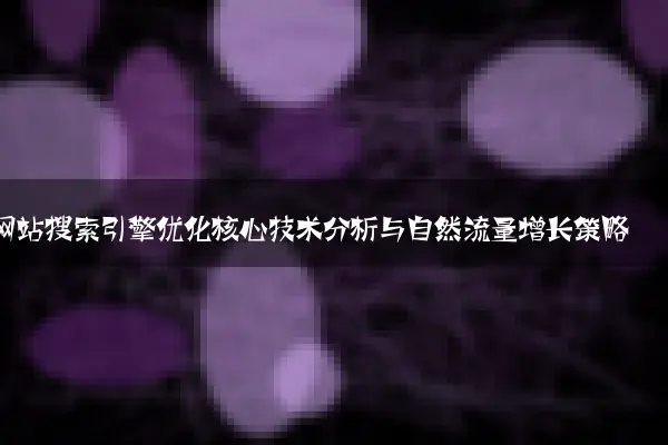 网站搜索引擎优化核心技术分析与自然流量增长策略